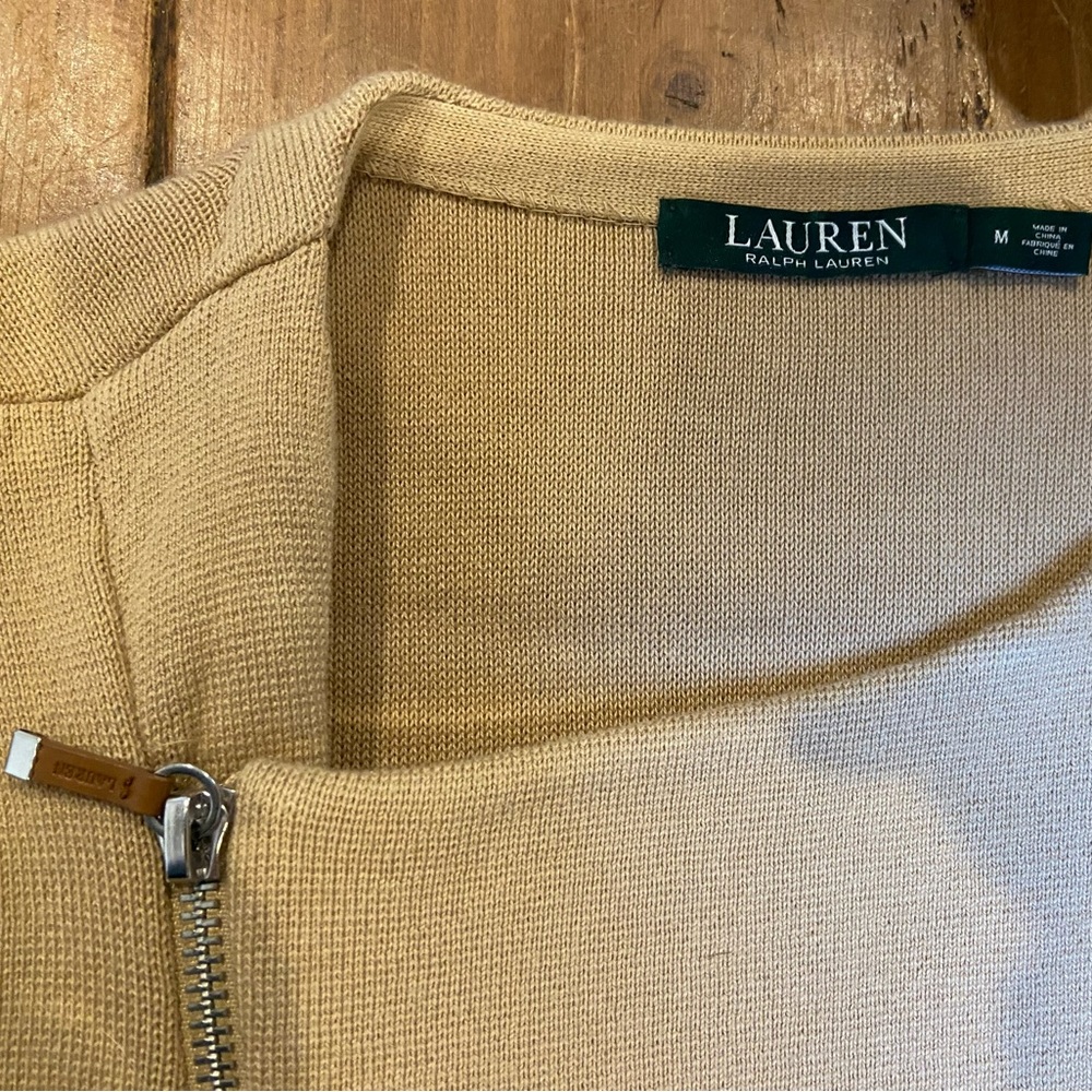 Ralph Lauren tan structured sweater size medium